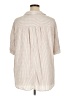 Max Studio Stripes Tan 3/4 Sleeve Button-Down Shirt Size XL - photo 2
