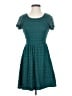 Dina Be 100% Polyester Teal Casual Dress Size S - photo 1
