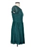 Dina Be 100% Polyester Teal Casual Dress Size S - photo 4