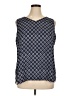 Chico's 100% Polyester Blue Sleeveless T-Shirt Size XL (3) - photo 1