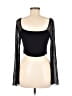 Shein Black Long Sleeve Top Size 8 - 10 - photo 2