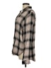 Thread & Supply 100% Viscose Plaid Gray Long Sleeve Blouse Size M - photo 5