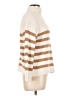 No Comment 100% Polyester Stripes Tan Ivory Pullover Sweater Size L - photo 4