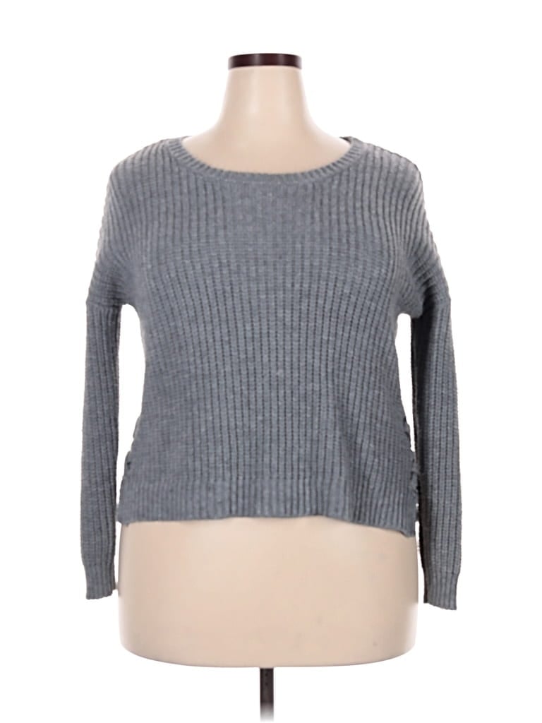 Pre-owned It's Our Time Pullover Sweater In Gray