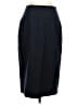 J.Crew 100% Wool Solid Black Blue Wool Skirt Size 2 - photo 1
