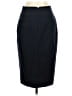 J.Crew 100% Wool Solid Black Blue Wool Skirt Size 2 - photo 2