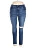 WARP + WEFT Hearts Blue Jeans Size 18 - photo 1