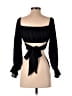 Shein 100% Polyester Black Long Sleeve Top Size S - photo 2