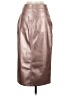 Venus 100% Polyester Metallic Silver Faux Leather Skirt Size 4 - photo 2