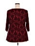Ellen Tracy Burgundy 3/4 Sleeve Blouse Size 2X - photo 2