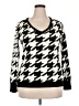 NY&C 100% Acrylic Houndstooth Black Pullover Sweater Size XXL - photo 1