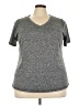 Ideology 100% Polyester Tweed Gray Active T-Shirt Size 3X - photo 1