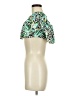 Mara Hoffman 100% Rayon Green Short Sleeve Blouse Size M - photo 5