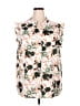Shein Curve 100% Polyester White Sleeveless Blouse Size 20 Plus (4) - photo 1