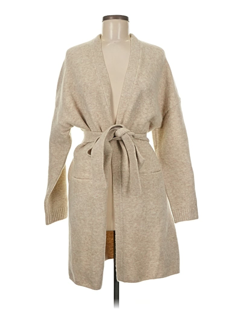 Pre-owned Faherty Cardigan Sweater In Brown