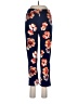 Young USA Floral Blue Casual Pants Size L - photo 2