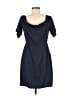 Eliza J 100% Polyester Solid Blue Cocktail Dress Size 6 - photo 2