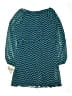 Speechless 100% Polyester Chevron-herringbone Teal Blue Dress Size 18.5 - photo 2