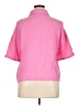 Shein 100% Polyester Solid Pink Short Sleeve Blouse Size XL - photo 2