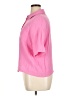 Shein 100% Polyester Solid Pink Short Sleeve Blouse Size XL - photo 5