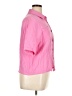 Shein 100% Polyester Solid Pink Short Sleeve Blouse Size XL - photo 4