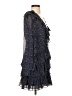 Sugar Lips 100% Polyester Paisley Blue Cocktail Dress Size S - photo 4