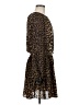 MICHAEL Michael Kors 100% Polyester Animal Print Brown Casual Dress Size 6 - photo 4
