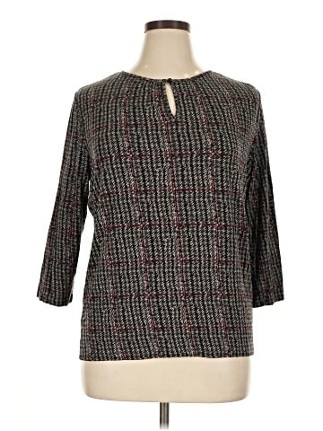 Chaps 3/4 Sleeve Blouse (view 1)