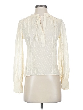 Calvin Klein Long Sleeve Silk Top