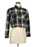 RSQ 100% Cotton Plaid Green Long Sleeve Button-Down Shirt Size M - photo 1