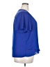 Assorted Brands 100% Polyester Blue Short Sleeve Blouse Size XXL - photo 4