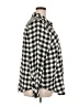 Torrid Checkered-gingham Black 3/4 Sleeve Button-Down Shirt Size 2X Plus (2) - photo 4
