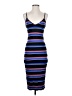 Express Stripes Blue Casual Dress Size S - photo 1