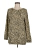 Obey Propaganda Animal Print Gold Pullover Sweater Size M - photo 1