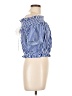 Shein 100% Polyester Blue Short Sleeve Blouse Size L - photo 4