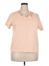 Shenanigans Pink Short Sleeve Top Size 2X - photo 1
