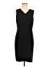 Ann Taylor LOFT Solid Black Cocktail Dress Size 8 - photo 1
