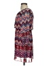 Xtraordinary 100% Polyester Chevron-herringbone Purple Casual Dress Size 14 - photo 5