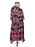 Xtraordinary 100% Polyester Chevron-herringbone Purple Casual Dress Size 14 - photo 4
