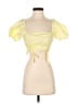 Missguided Yellow Sleeveless Blouse Size 4 - photo 1