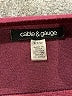 Cable & Gauge Burgundy Pullover Sweater Size S - photo 7