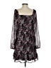 Maurices 100% Polyester Floral Black Cocktail Dress Size S - photo 2
