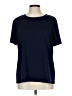 Shein 100% Polyester Solid Blue Short Sleeve T-Shirt Size 12 - photo 1