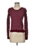 Kensie Polka Dots Burgundy Pullover Sweater Size XS - photo 1