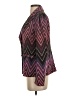 Q2 Chevron-herringbone Purple Burgundy Blazer Size S - photo 5