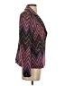 Q2 Chevron-herringbone Purple Burgundy Blazer Size S - photo 4