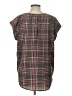 Tacera 100% Polyester Brown Short Sleeve Blouse Size L - photo 2