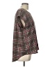 Tacera 100% Polyester Brown Short Sleeve Blouse Size L - photo 4