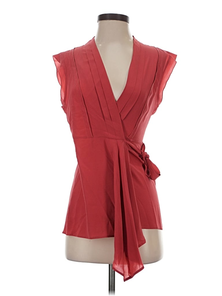 Pre-owned Fei Sleeveless Blouse In Red