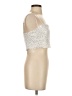 Forever 21 100% Polyester Silver Sleeveless Top Size XS - photo 4